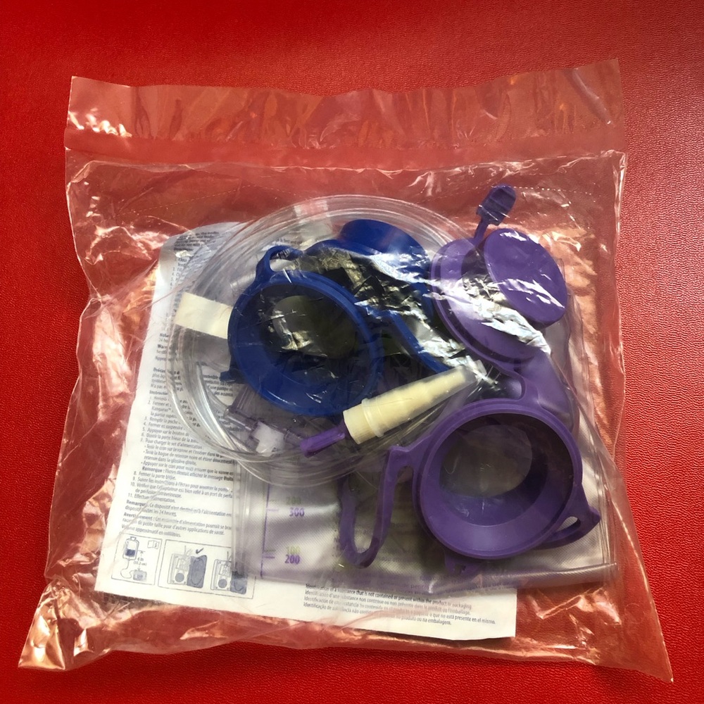 7 Kangaroo Joey Dual Bag Feed Set - 1000 mL Flush Set 763662 New Factory… - Picture 3 of 5